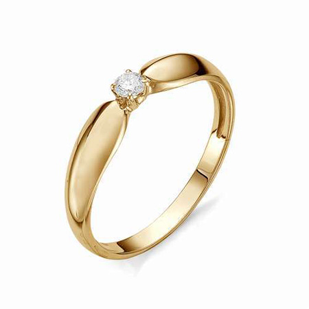 Кольцо, золото, бриллиант, 12059-100